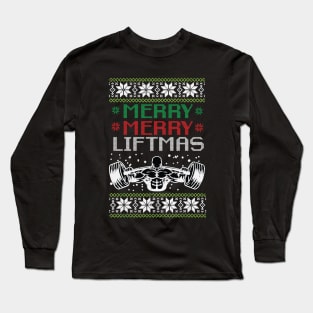 Merry Merry Liftmas Strongman T-Shirt Long Sleeve T-Shirt